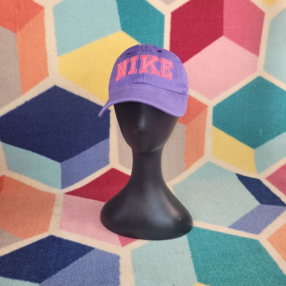 Nike Heritage 86 Purple Pink Embroidered Logo Adjustable Baseball Hat Cap OSFM